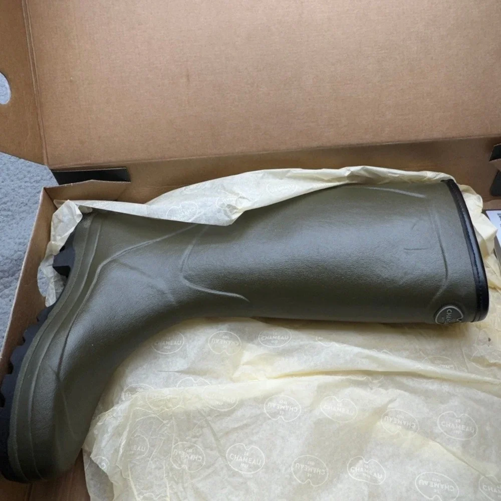 Le Chameau Boots Country Cross Jersey Mens 7.5 Waterproof Rubber Wellington